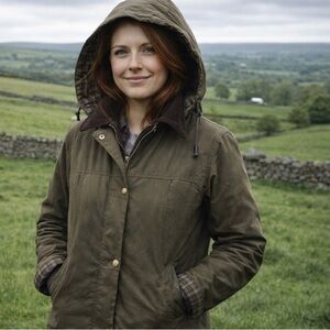 Barbour Dark Olive Hooded Jacket